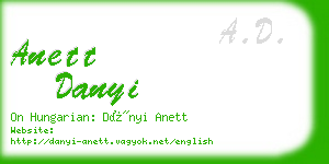 anett danyi business card